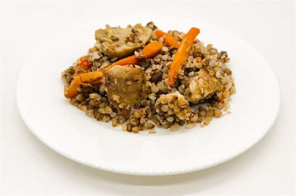Греча по-купечески с мясом и грибами 180гр 2373